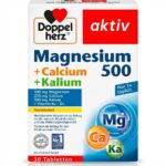 Doppelherz Aktiv Magnesium 500mg + Kalcijum 250mg + Kalijum 300mg + B6 + D3 30 tableta