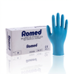 Romed pregledne vinil rukavice sa puderom, M, 100 komada