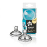Tommee Tippee Četkasta Silikonska Cucla x2 Varijabilna 0+